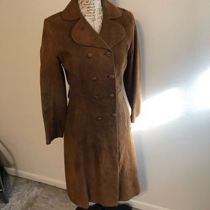 Vintage jacket, sheepskin suede